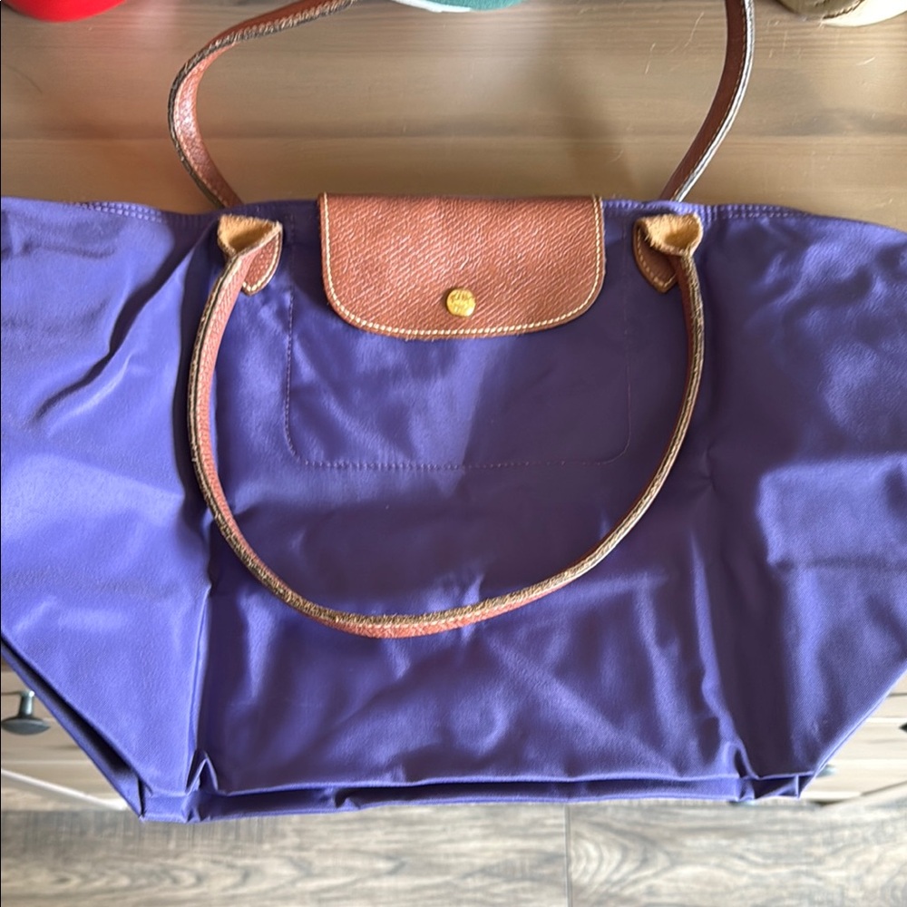 Longchamp Purple Tote Bag